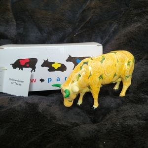 Cow Parade NEW IN BOX Yellow Rose of Texas